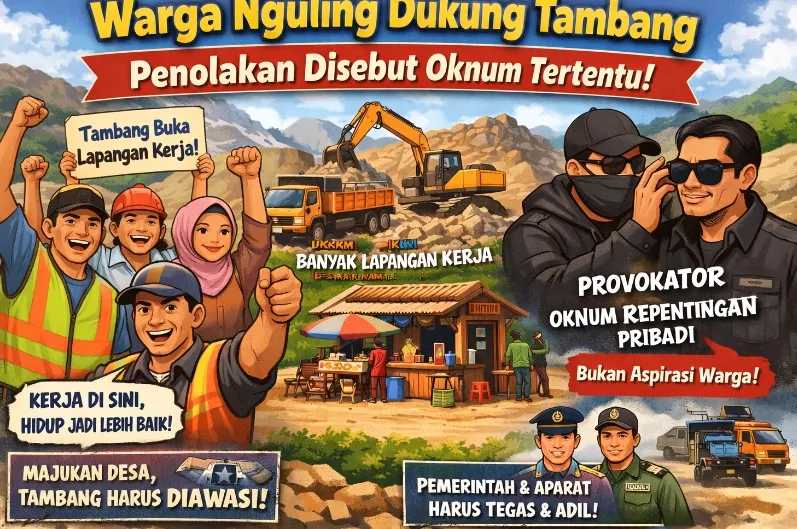 Warga Nguling Dukung Tambang, Penolakan Disebut Bukan Aspirasi Masyarakat Melainkan Oknum Tertentu