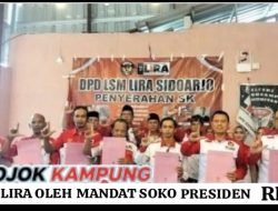 LSM Lira oleh mandat soko presiden RI ambek nyarahke SK bidang infestigasi