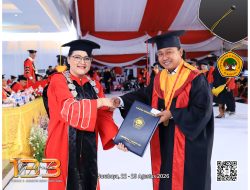 Rizchi hari setiawan  Wis Dadi Magister Hukum, Media Group Globalindo Melu Bangga